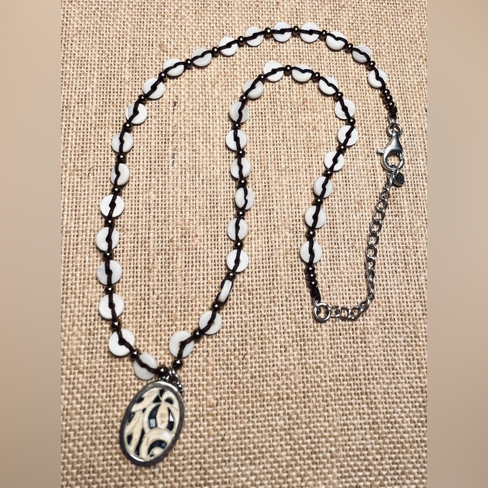 Silpada Sterling Silver and Shell Necklace